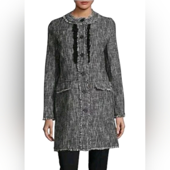 Karl Lagerfeld Jackets & Blazers - Karl Lagerfeld Designer Mid Length Tweed Jacket Size 6